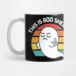 This Is Boo Sheet Ghost Vintage Halloween Costume Men Women Mug